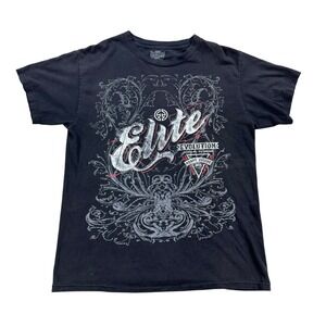 MMA Elite Evolution Graphic T-Shirt Men's Medium Black Short Sleeve